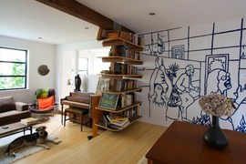 作り付けの棚,スキップフロア